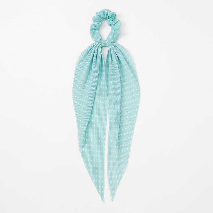 Silk polkadot Scrunchie with scarf